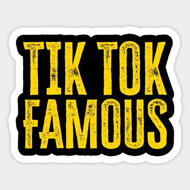 Tik Tok Famous Sticker by colorsplash